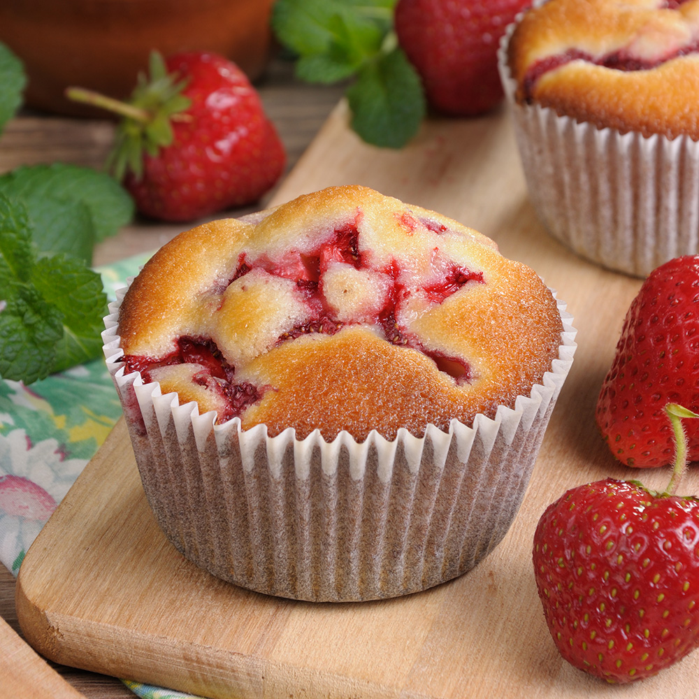 Strawberry Chocolate Chip Muffins