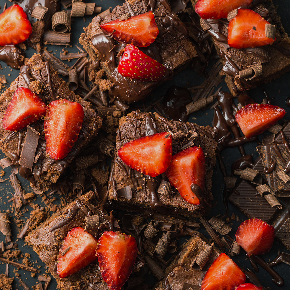 Chocolate Covered Strawberry Brownies