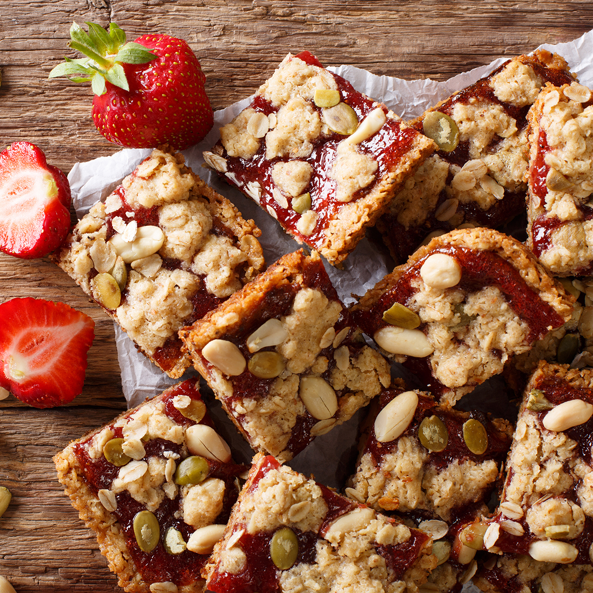 Strawberry Oatmeal Bars